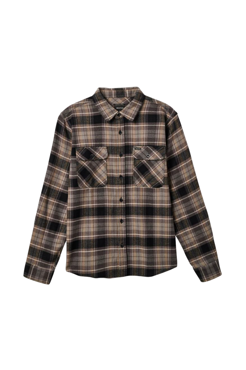 Bowery L/S Flannel - Black/Charcoal/Oatmeal