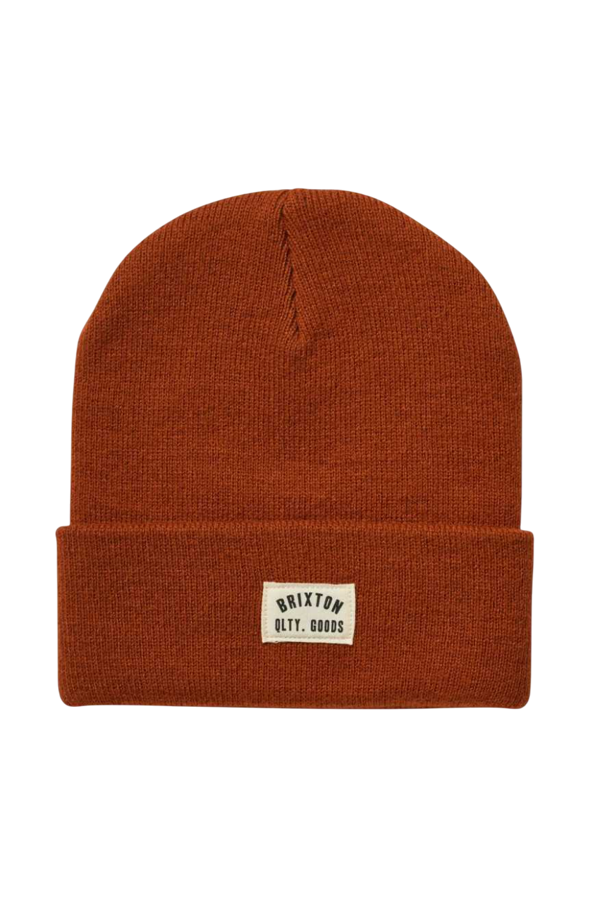 Woodburn Watch Cap Beanie - Rust Orange