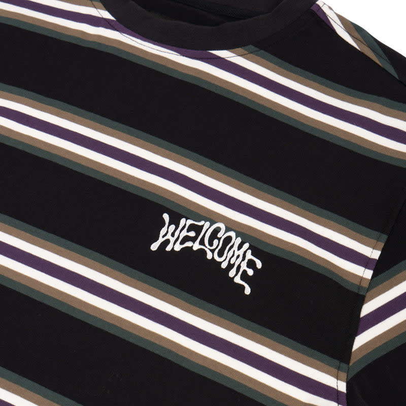 Thelema Stripe Yarn-Dyed Long Sleeve Knit - Black Forest