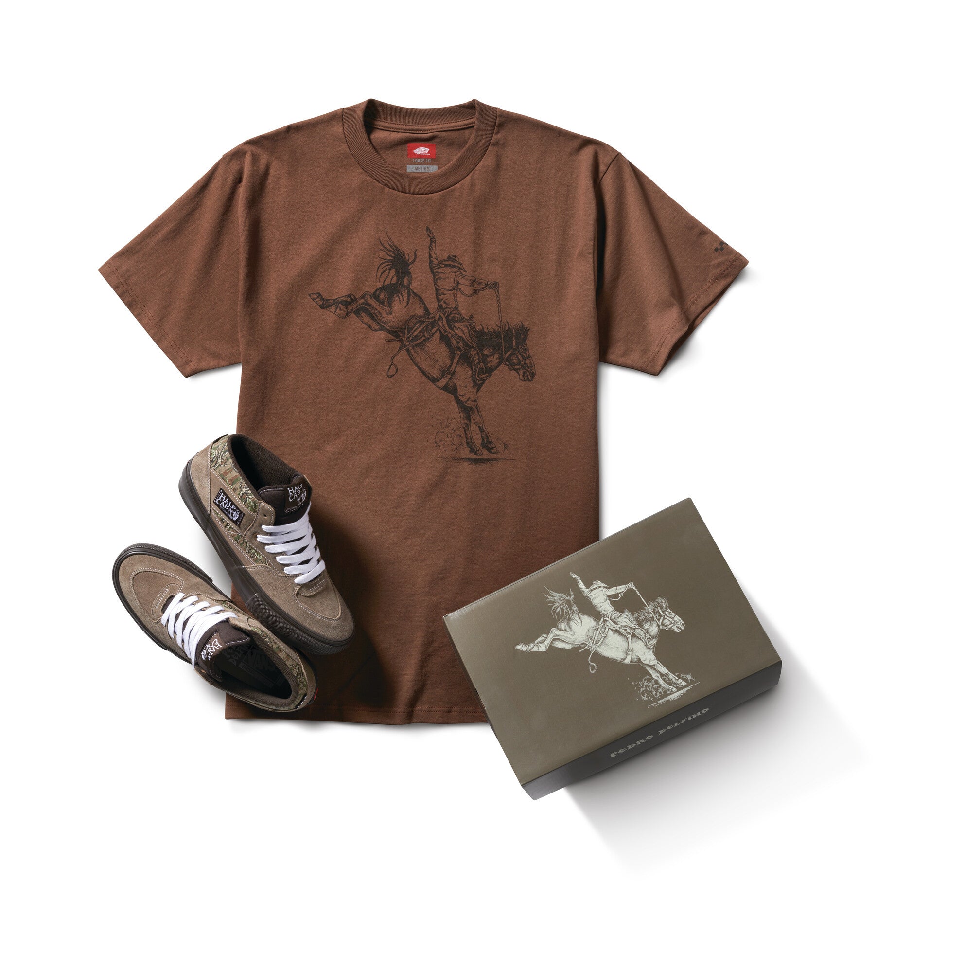 Skate Pedro Delfino T-Shirt - Walnut