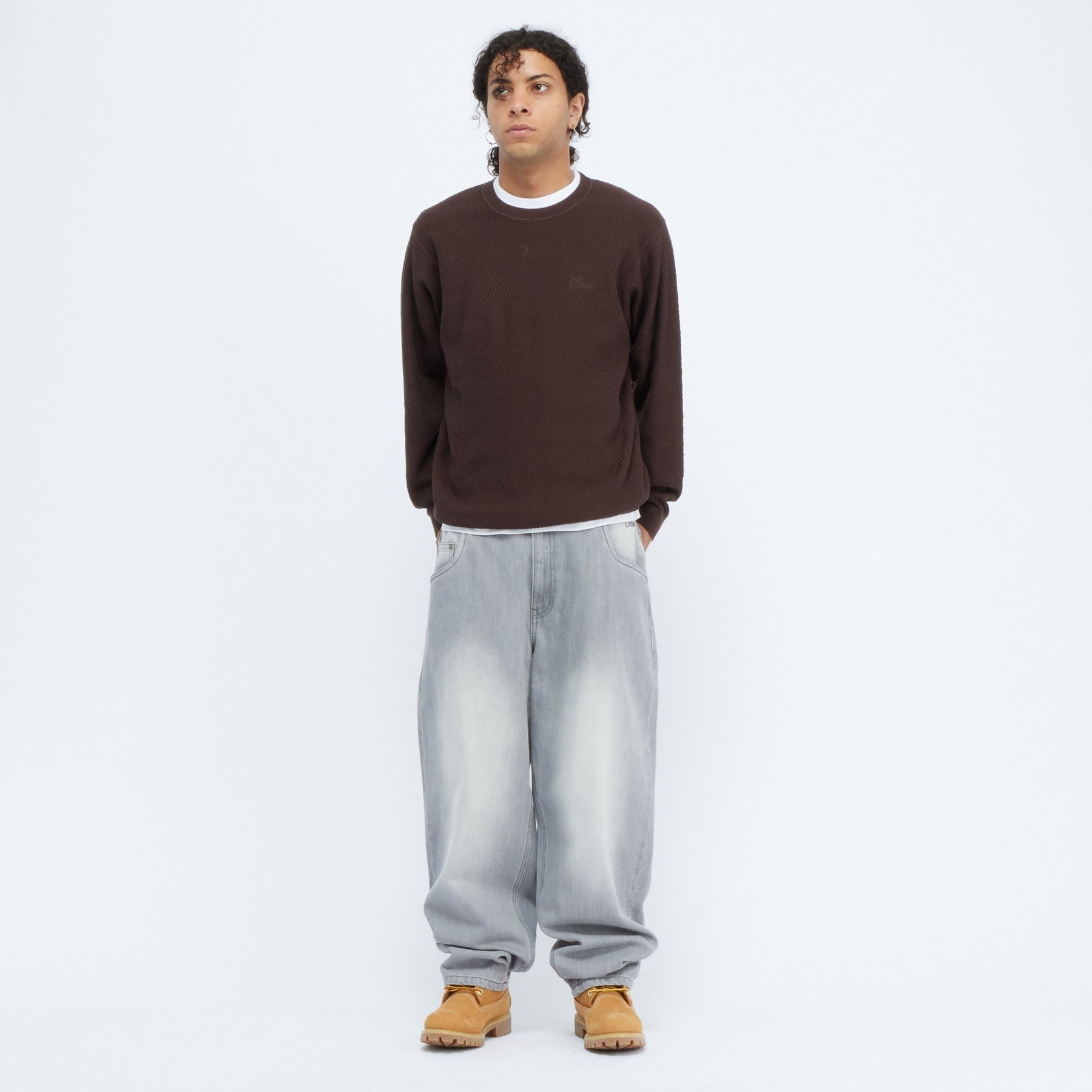 Classic Baggy Denim Pants - Sandblaster Gray