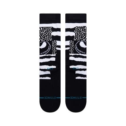 Nightmare Before Christmas Patch Crew Socks - Black