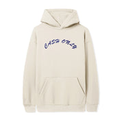 Felt Applique Logo Pullover Hood - Cream