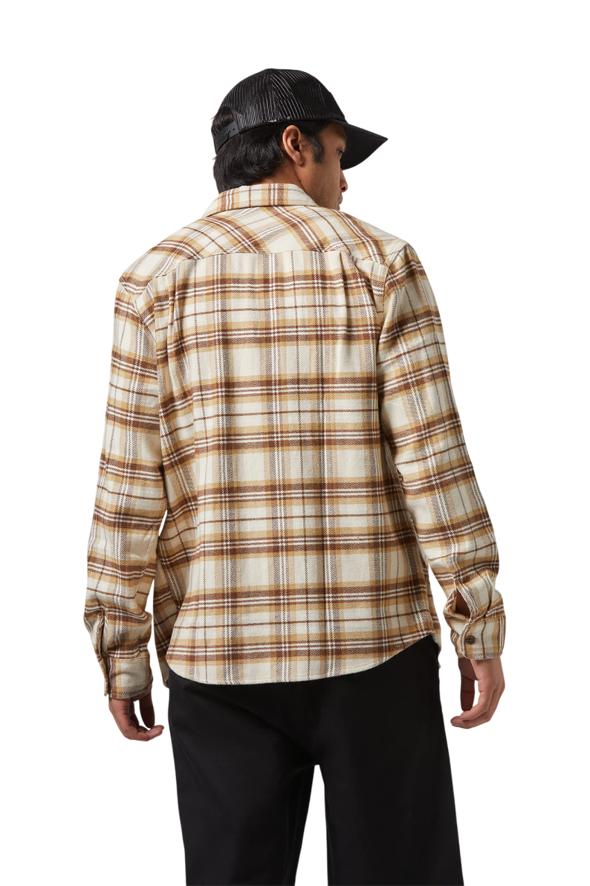 Bowery Flannel - Whitecap/Sand/Pinecone Brown