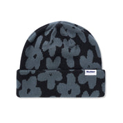 Floral Beanie - Black