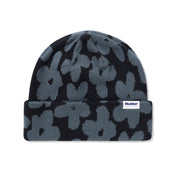 Floral Beanie - Black