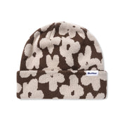 Floral Beanie - Brown