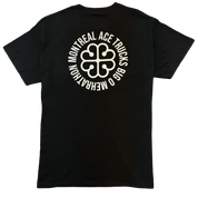 x Big O x Mehrathon Flower Pocket Tee - Black
