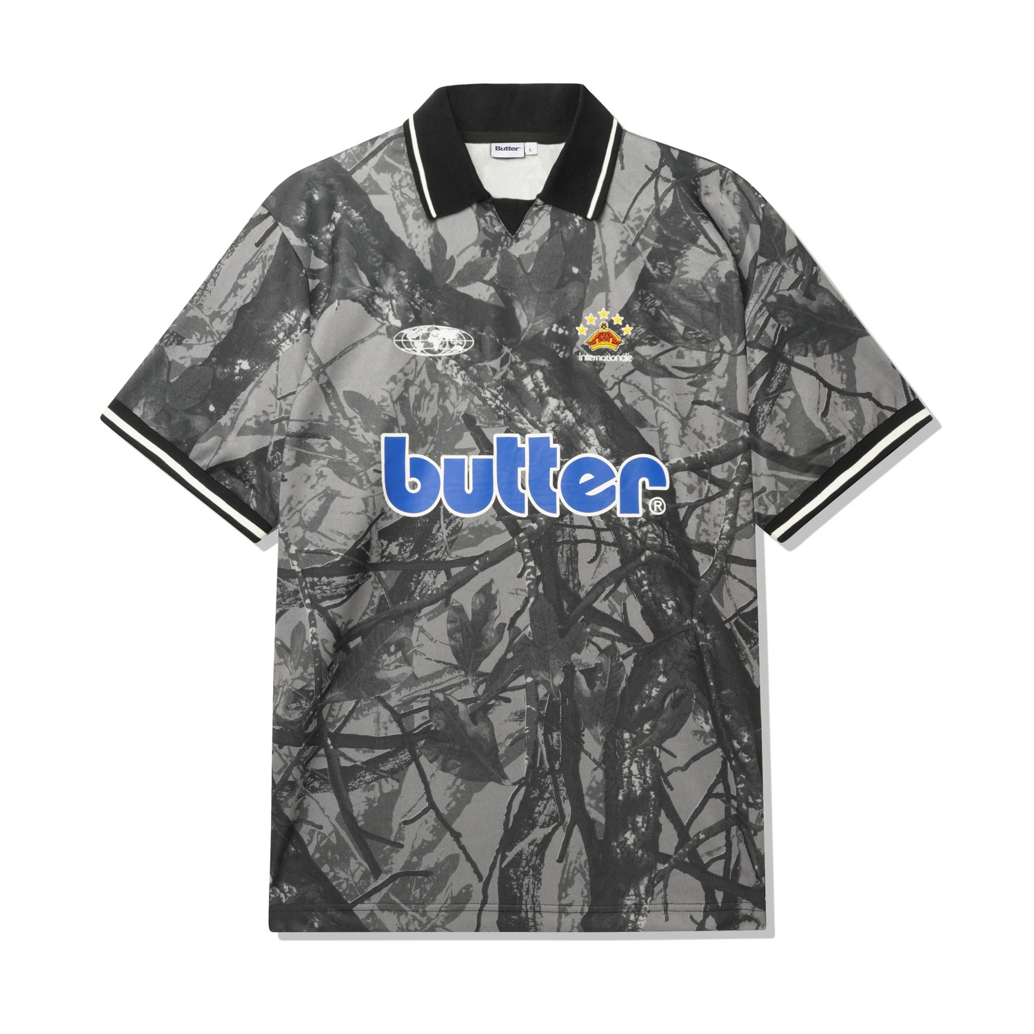 Maillot camouflage feuillage - Noir