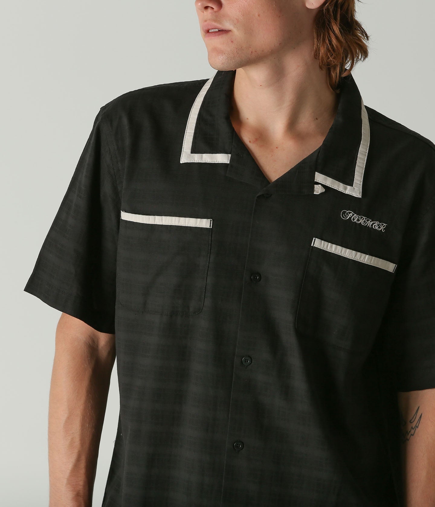 Marilyn Wire SS Shirt - Black Bone