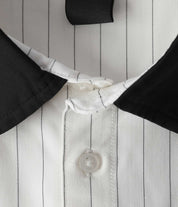 Chemise à rayures fines Vivian SS - Blanc
