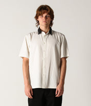Chemise à rayures fines Vivian SS - Blanc