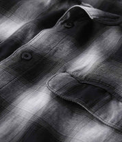 Broadcast Plaid SS Shirt - Black Ombre