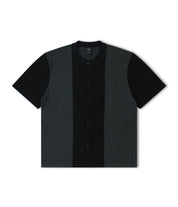 Marilyn Knit SS Shirt - Black Charcoal