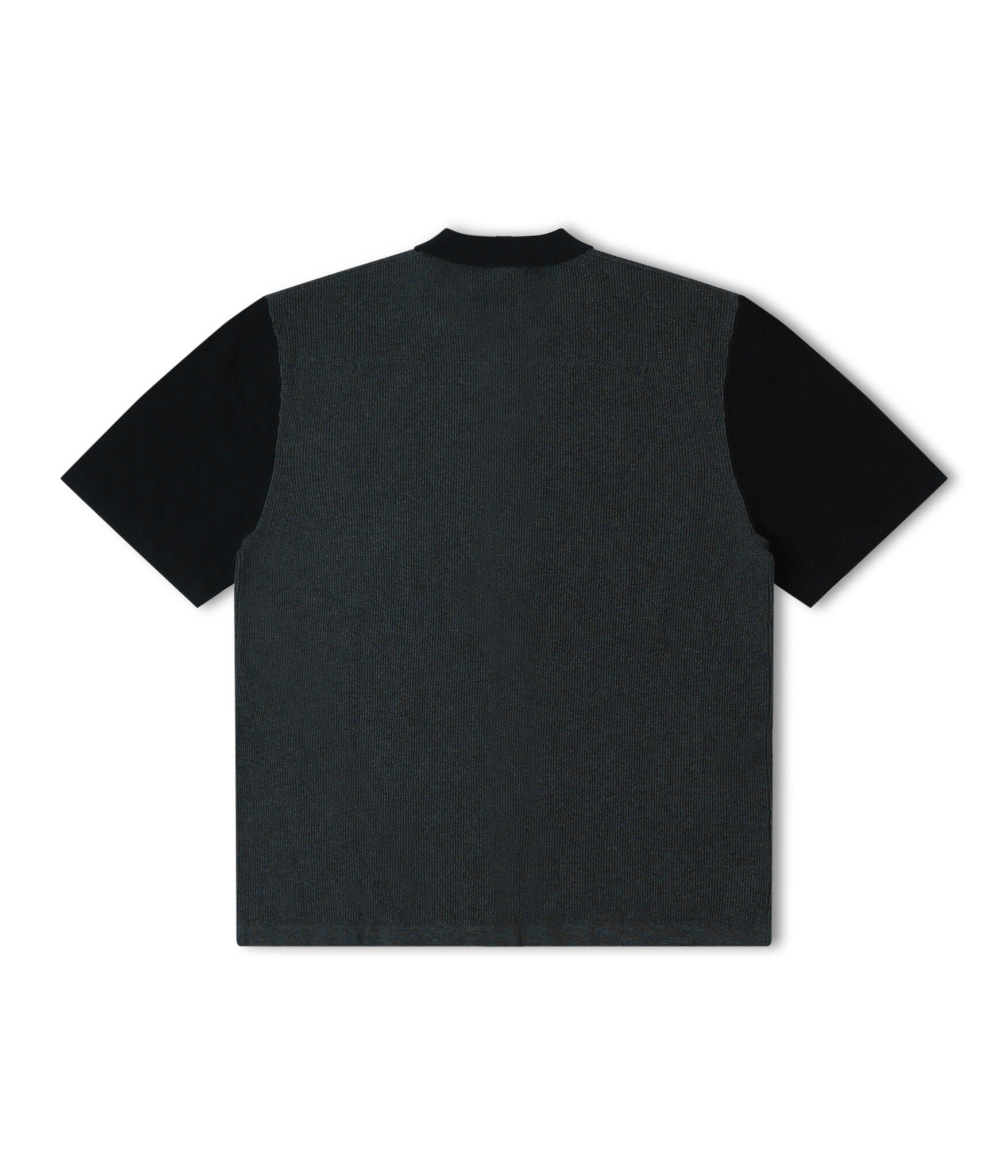 Marilyn Knit SS Shirt - Black Charcoal