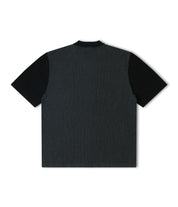 Marilyn Knit SS Shirt - Black Charcoal