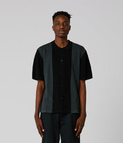 Marilyn Knit SS Shirt - Black Charcoal