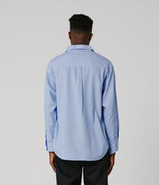 Broadcast Striped LS Shirt - Blue/White