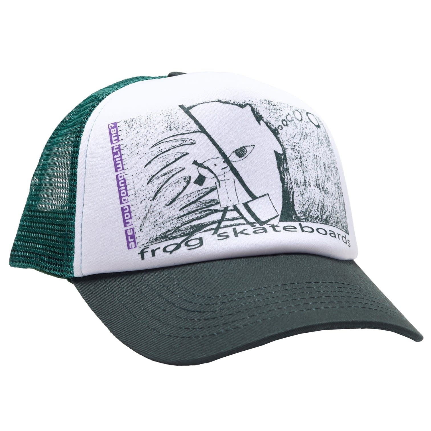 R U Going With Me? Trucker Hat - Green