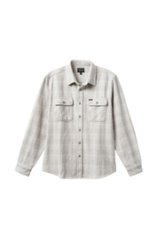 Bowery Heavy Weight L/S Flannel - Heather Grey/Off White