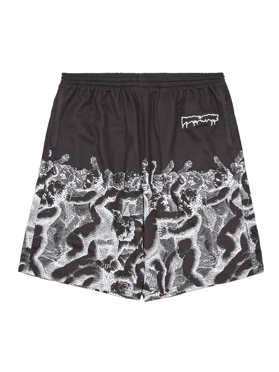 Short en maille Cherub Fight - Noir/Blanc 