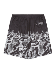 Short en maille Cherub Fight - Noir/Blanc 