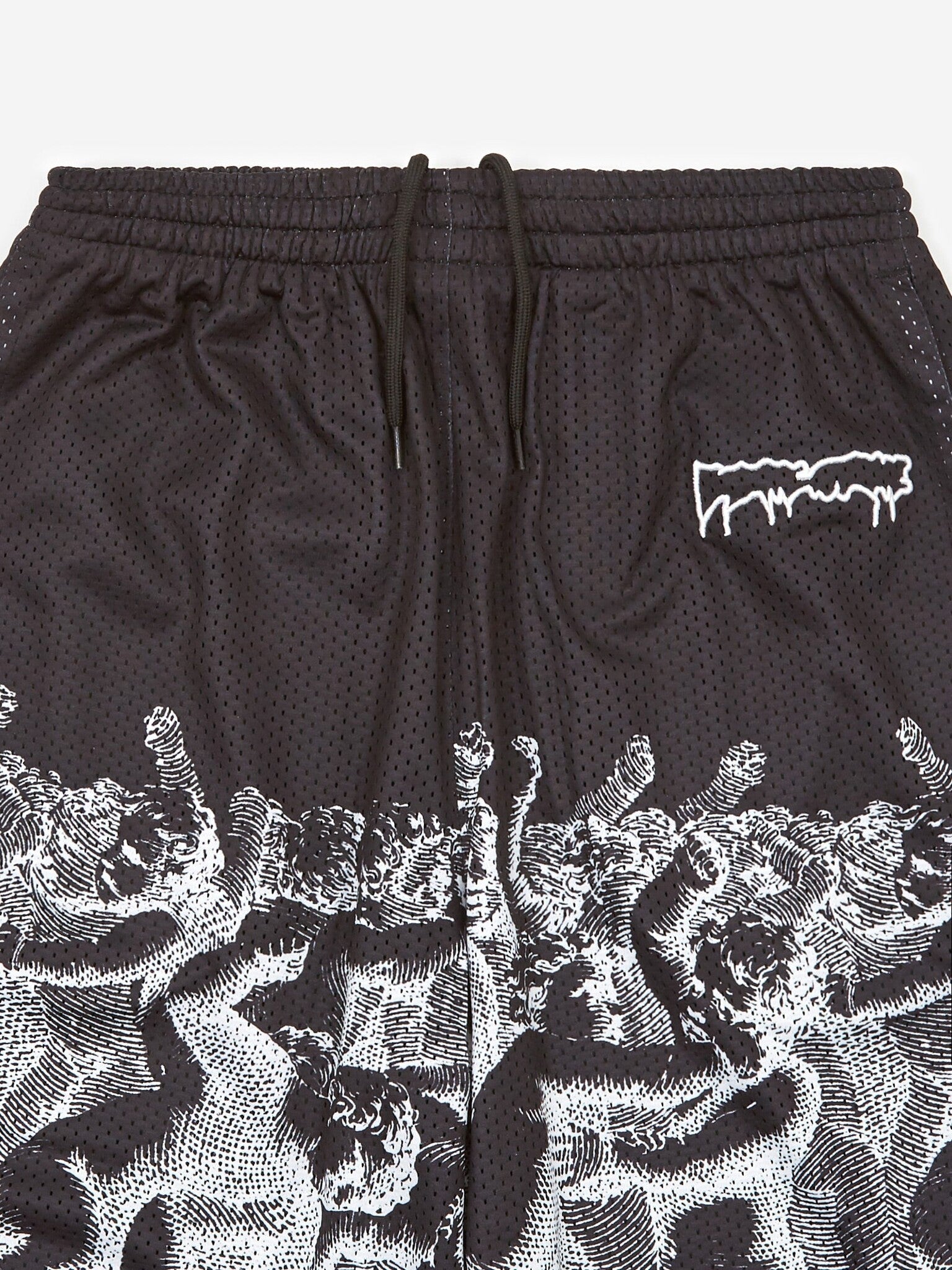 Short en maille Cherub Fight - Noir/Blanc 
