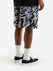 Short en maille Cherub Fight - Noir/Blanc 