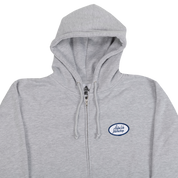 Gas Station Zip Hoodie - Grey