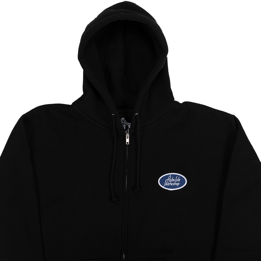 Gas Station Zip Hoodie - Black