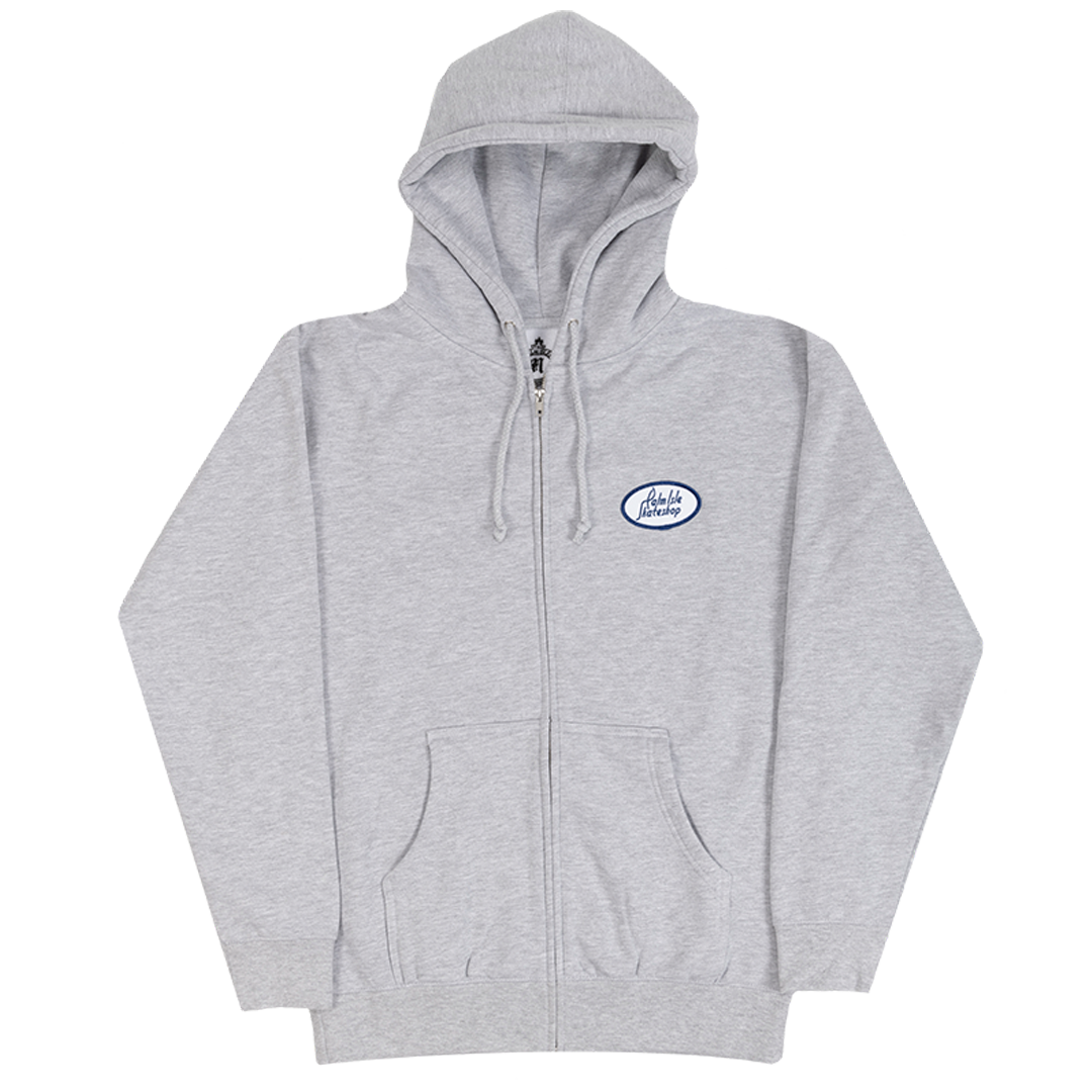 Gas Station Zip Hoodie - Grey