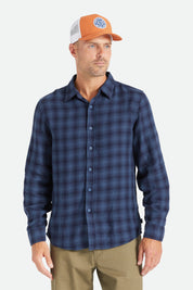 Cruz Soft Weave L/S Flannel - Moonlit Ocean/Joe Blue