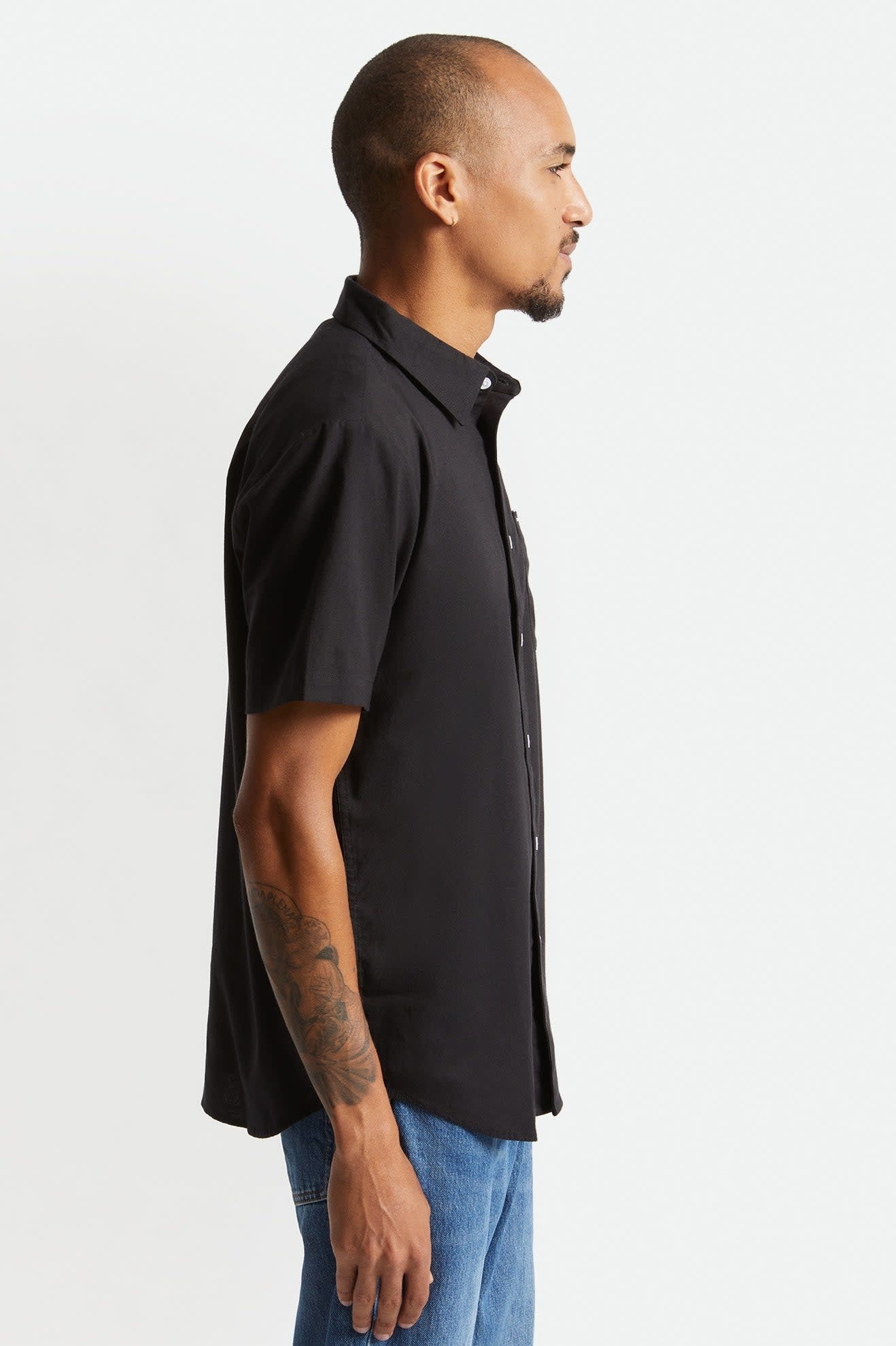 Charter Oxford S/S Woven - Black