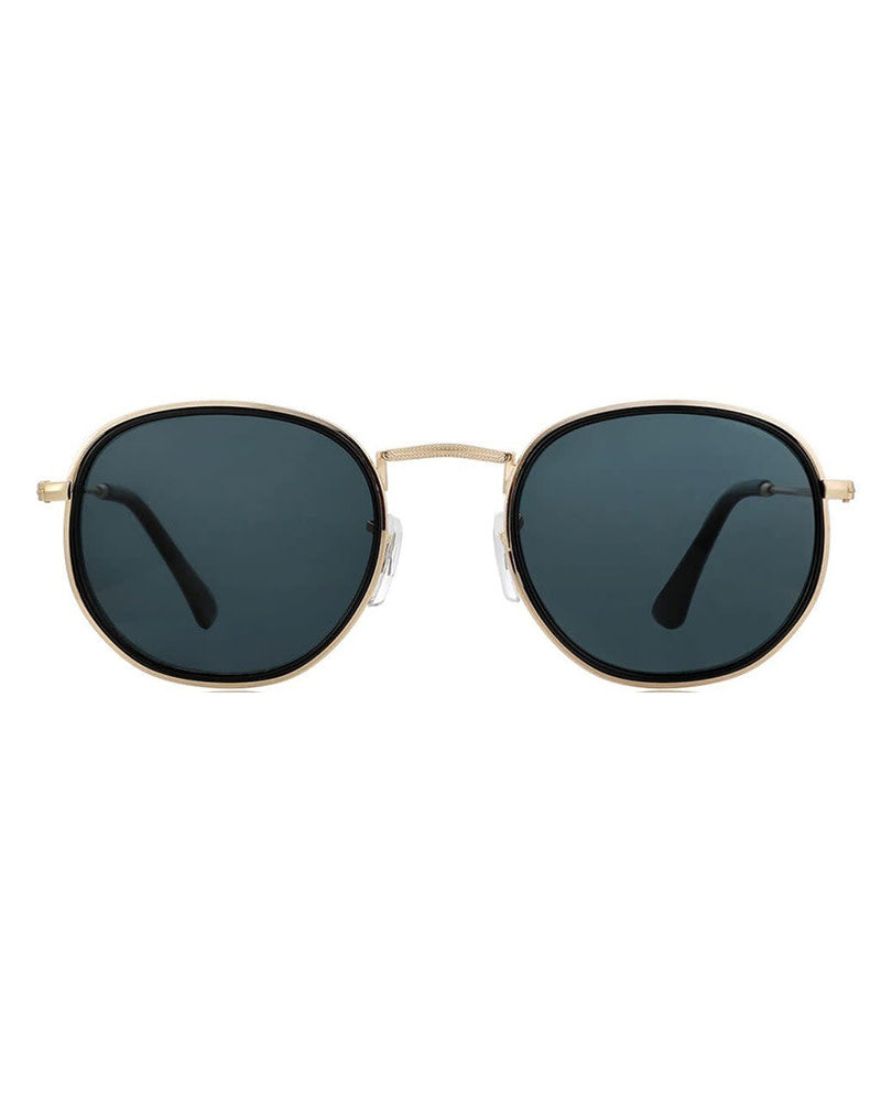Hudson Polarized Sunglasses - Black/Gold