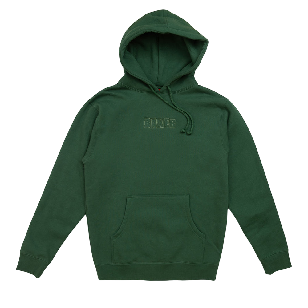 Sweat à capuche avec logo de marque - Vert foncé