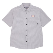 Railroad Stripe Button Down - White