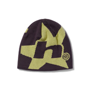 H Star Skull Beanie - Raisin