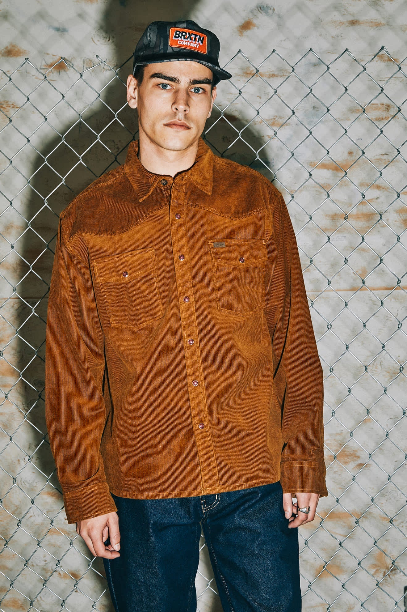 New West Relaxed Overshirt - Washed Copper Corduroy