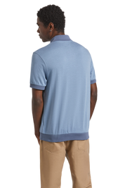 Weekend Herringbone Polo - Borrow Blue/Berring Sea