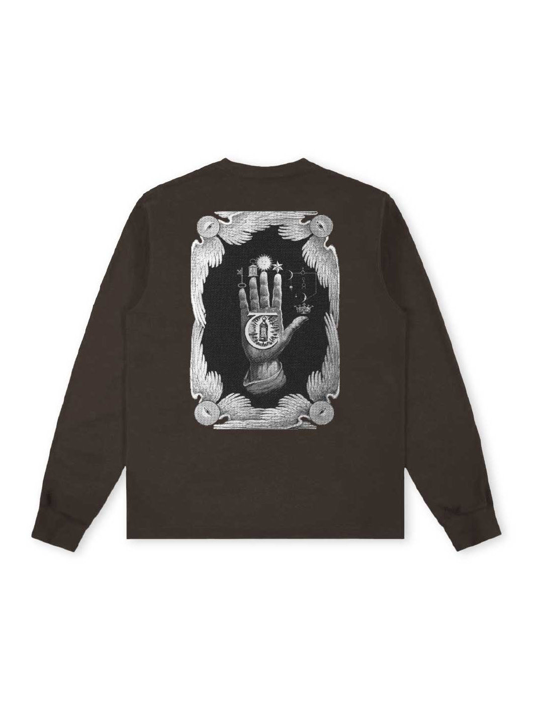 Hand Of Theories L/S Tee - Brown