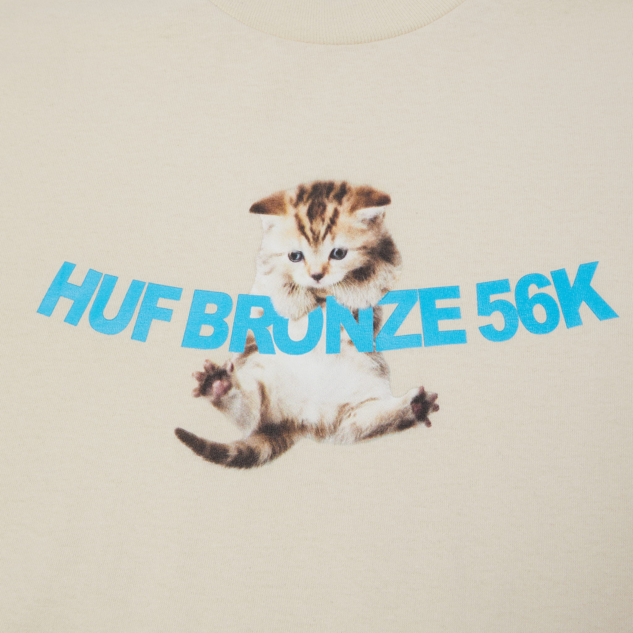 T-shirt HUF x Bronze 56k Hang In There - Naturel