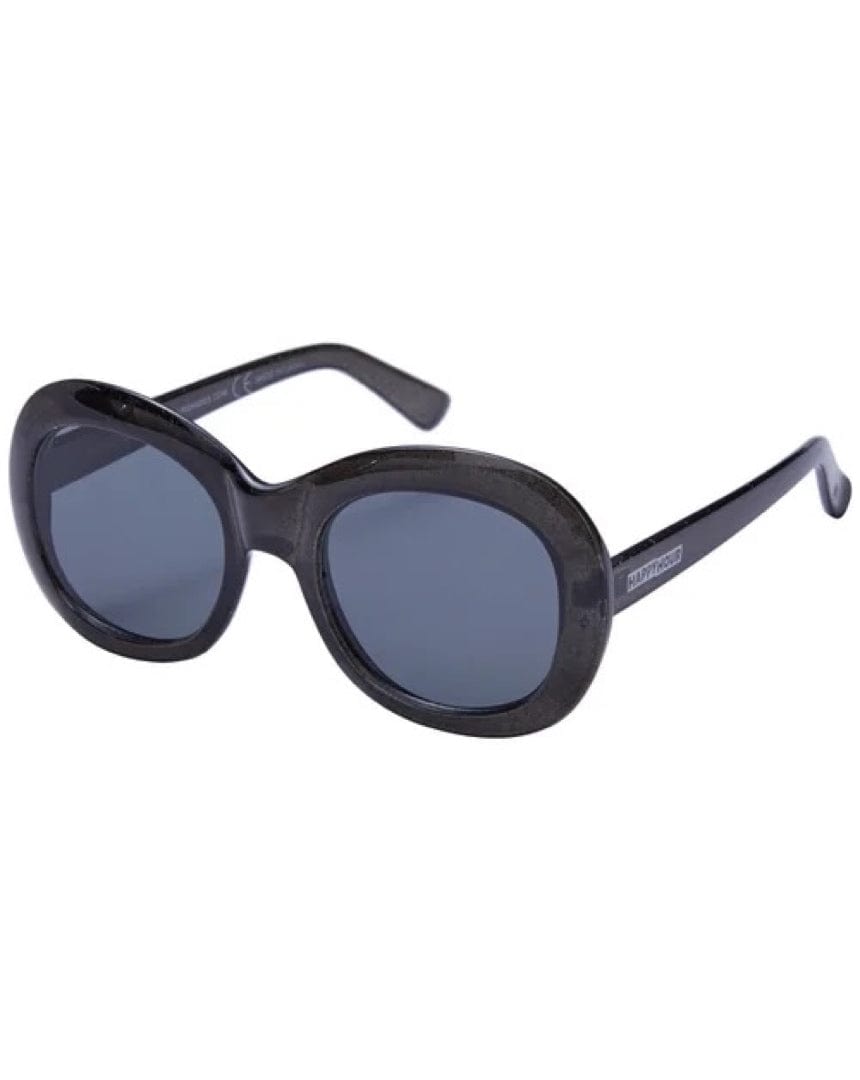 Bikini Beach Lunettes de Soleil - Noir Brillant Pailleté