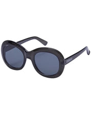 Bikini Beach Lunettes de Soleil - Noir Brillant Pailleté