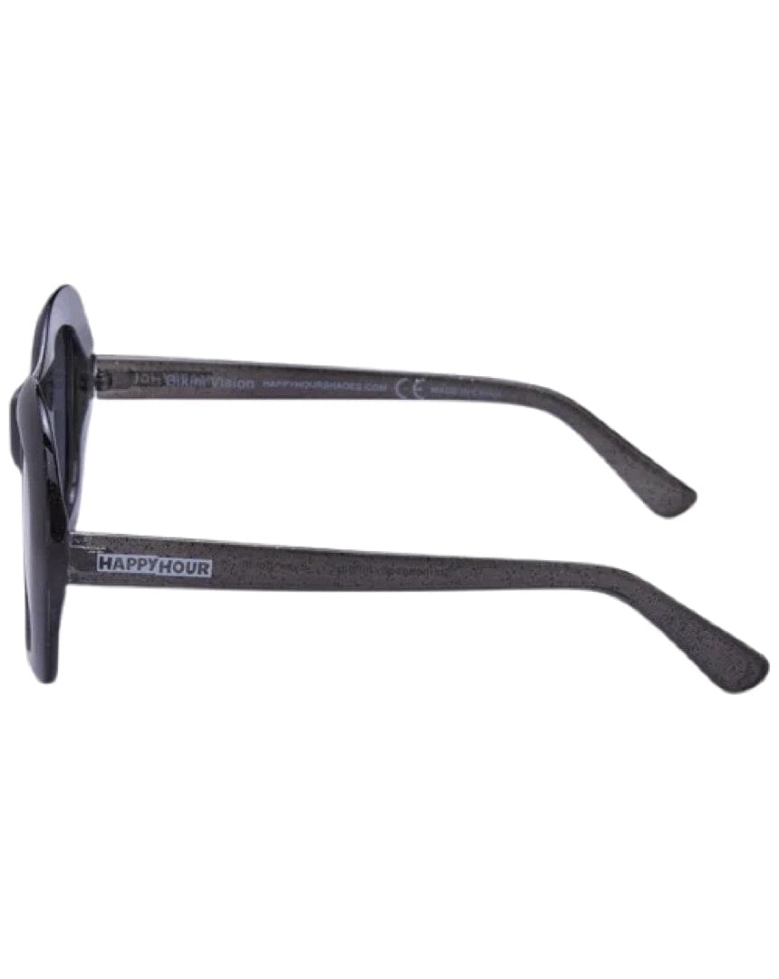Bikini Beach Lunettes de Soleil - Noir Brillant Pailleté