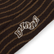 College Wave Cuff Beanie - Brown