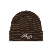 College Wave Cuff Beanie - Brown