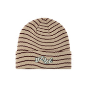 College Wave Cuff Beanie - Tan