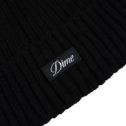 Cursive Fold Beanie - Black (Fall 24)