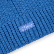 Cursive Fold Beanie - Sky Blue