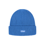 Cursive Fold Beanie - Sky Blue